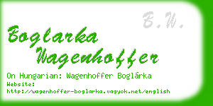boglarka wagenhoffer business card